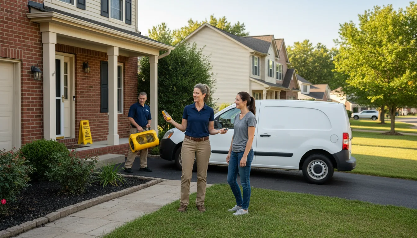 Residential water damage restoration in Clarksdale, MS